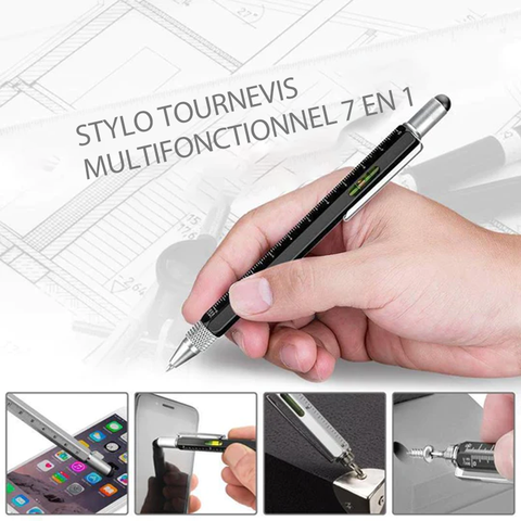 7-en-1 tournevis-stylo multifonctionnel