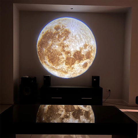 Lampe à LED à projection de la lune et de la terre