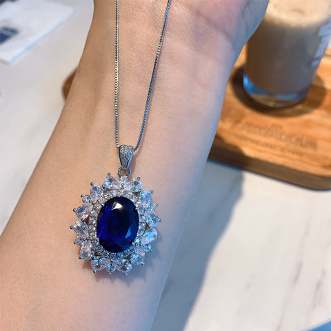 Ensemble de bijoux en saphir