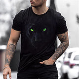 T-shirt 3D à col ras du cou pour hommes