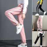 Pantalon de Jogging Solide en Coton Polaire Chaud pour Femme