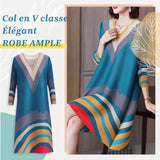 Robe ample élégante avec un décolleté en V