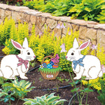 Panneau de signalisation de jardin pour Pâques