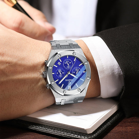 Montre de Sport Multifonctionnelle à Quartz Étanche pour Homme