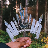 Couronne en cristal naturel faite à la main