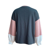 Sweat gaufré color block