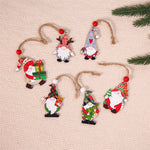Ensemble de décorations de Noël en bois Gnome (12 pièces)