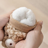 Chaussures pour Tout-petits en Coton en Peluche de Dessin Animé pour Bébé