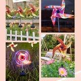 Lampe éolienne solaire de jardin étanche