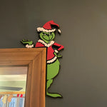 Coin de porte de Noël du Grinch