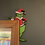 Coin de porte de Noël du Grinch