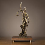 Décoration de la statue de la déesse de la justice
