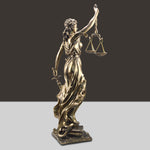 Décoration de la statue de la déesse de la justice