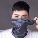 Masque solaire en soie glacée