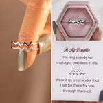 Bague Vague Diamant Double Couche