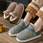 Chaussons chauds en peluche