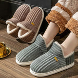 Chaussons chauds en peluche