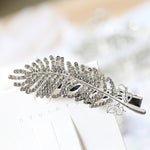 Barrette à plumes de diamant