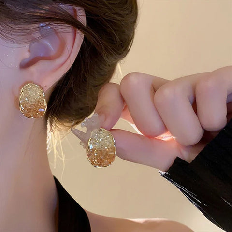 Boucles d'oreilles élégantes en cristal