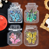 Signets de fleurs séchées transparentes(2PCS)