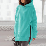 Sweat-shirt Polaire à Manches Longues à Capuche