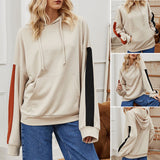 Sweat color block à revers