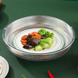 Panier d'égouttage en acier inoxydable pour cuiseur vapeur