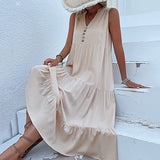 Robe Débardeur avec Boutons