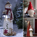 Bonhomme de Neige des Bois avec Lanterne Solaire