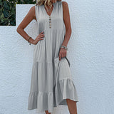 Robe Débardeur avec Boutons