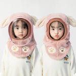 Bonnet polaire à capuche avec visière coupe-vent