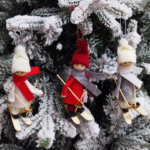 Pendentif Ski Non Tissé