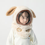 Bonnet polaire à capuche avec visière coupe-vent