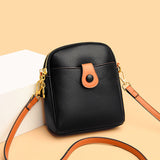 Élégant sac à bandoulière contrasté