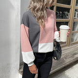 Sweat gaufré color block