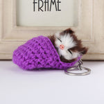 Porte-clés Chaton endormi mignon