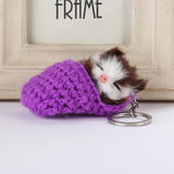 Porte-clés Chaton endormi mignon
