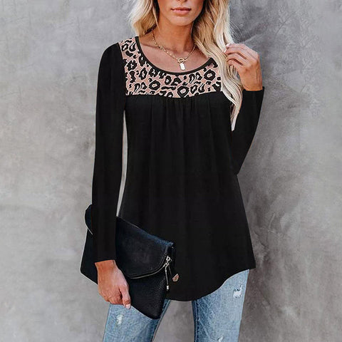 T-shirt oversize à imprimé léopard