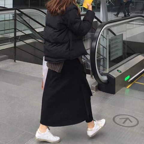 Pantalon Jupe en Molleton Irrégulier