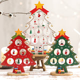 Mini Ensemble d’Arbre de Noël en Bois de Bricolage