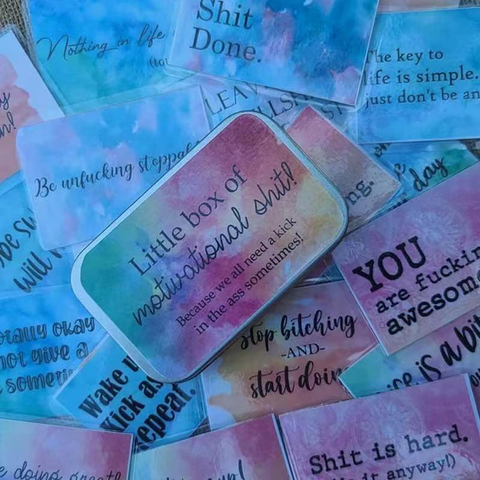 Cadeau de cartes de motivation drôle