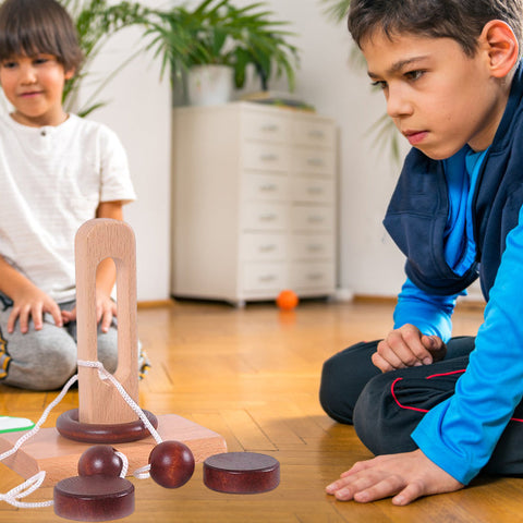 Corde de puzzle à manches en bois