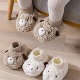 Chaussures pour Tout-petits en Coton en Peluche de Dessin Animé pour Bébé