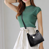 Sac à Bandoulière en Relief Litchi