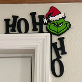 Coin de porte de Noël du Grinch