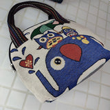 Sac en Toile Coquille Brodée