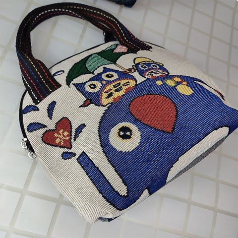 Sac en Toile Coquille Brodée