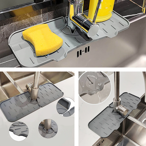 Coussinet en silicone pour éclaboussures de robinet