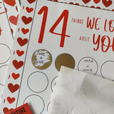 Imprimé à Gratter Saint-Valentin