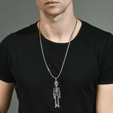 Collier Homme Squelette Rétro